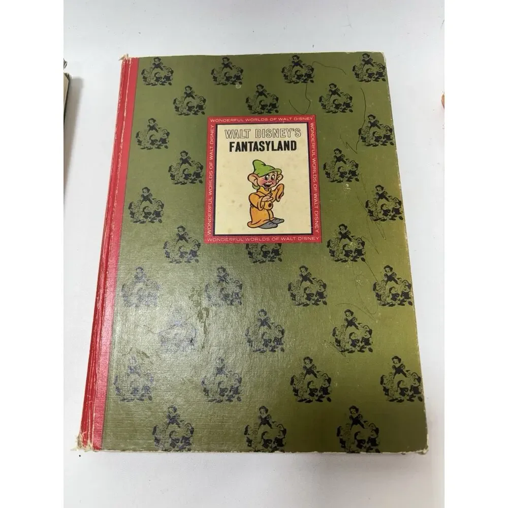 Set Of 4 Walt Disney Wonderful Worlds Series Vintage 1965 Hardcover Books